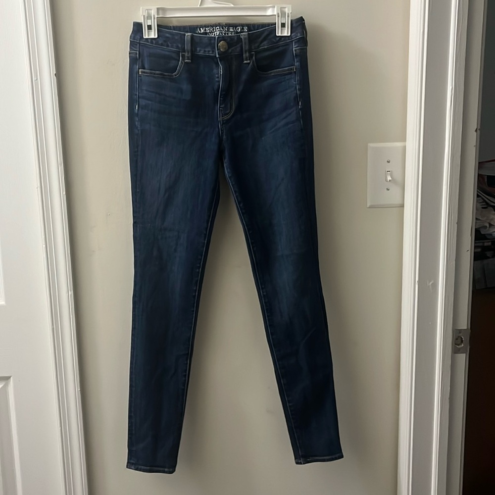NOT FOR SALE American Eagle 4 Long Hi Rise Jegging 360 Degree Super Stretch NWOT
